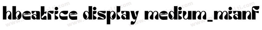 hbeatrice display medium_mianfe字体转换